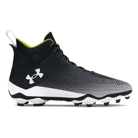 Under Armour Hammer 2 MC 3027306-001 Men's Black Lace-Up Football Cleats ZAP631